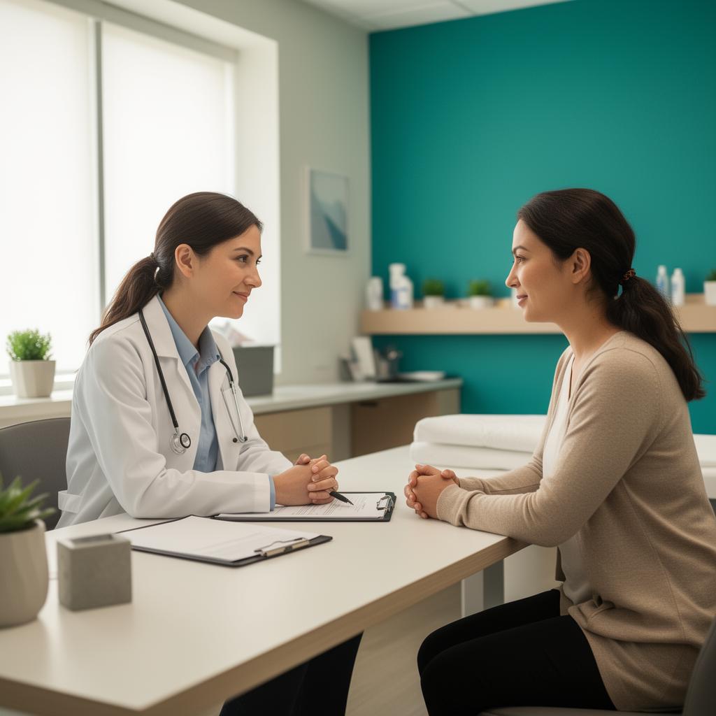Doctor consulting with patient